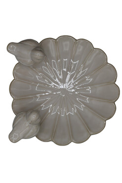 Dalida, poidło dla ptaków okrągłe, beżowe B, wym.10x21cm 