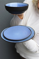 Bonita Blue, komplet obiadowy dla 6 osób, 18 elementów