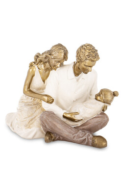 Family, figurka dekoracyjna rodzice z dzieckiem, wys.11.5cm