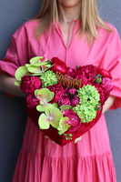 Mother's Heart, flowerbox serce z życzeniami