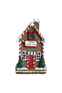 Gingerbread House P, świąteczny domek z piernika LED, wys.20.5cm
