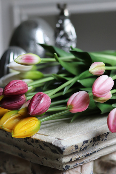bukiet tulipanów silikonowych, Aprill Purple Spring