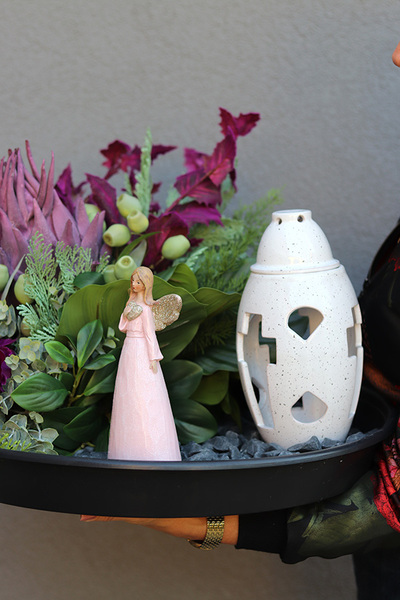 Angels Voice, dekoracja nagrobna z aniołem, wym.46x90x60cm