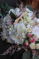 dekoracja nagrobna na plastrze drewna z dedykacją, Preludium