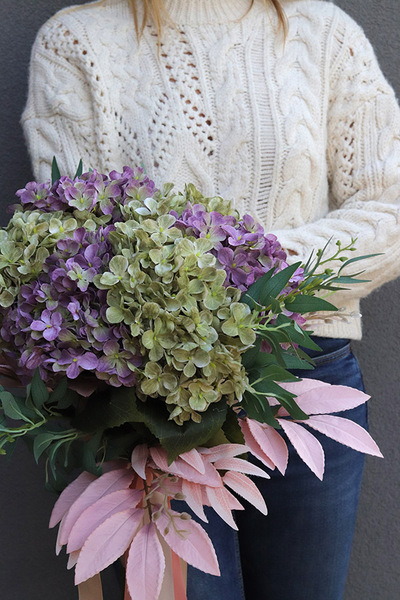 Mortario Hydrangea 2, bukiet nagrobny do wazonu