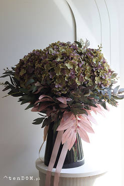 Mortario Hydrangea, komplet dekoracji nagrobnych, kompozycja + bukiet