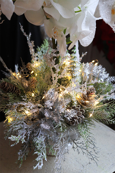 Frozen Orchid, elegancki storczyk zimowy w pucharze