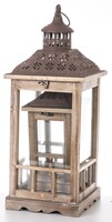 Andalouse Wood, drewniany lampion / latarenka, kpl.2szt