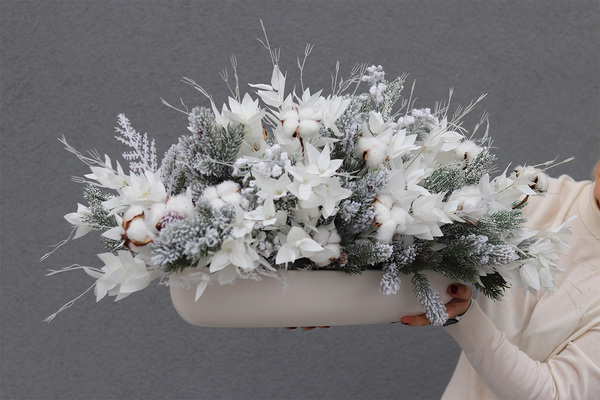 Moko Winter, elegancka kompozycja zimowa, wym.42x80cm