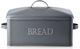 chlebak metalowy Modern Kitchen, szary, wym.39x18x21cm 