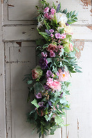 elegancka girlanda z pastelowymi kwiatami, Rossalinda, dł.1m