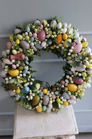 Moko Easter Pastelle, duży wielkanocny wianek na drzwi, śr.55cm