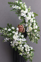 Wedding Place Big, biała dekoracyjna girlanda,