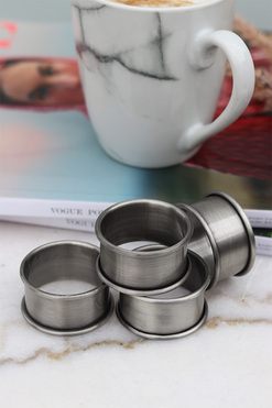 OD RĘKI Cynthia, komplet 4 szt. obrączek do serwetek, wym.2.2x4.5cm