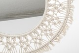 Lustro Makrama, stylowe lustro w stylu boho, śr.55cm