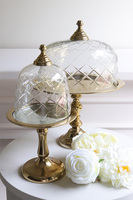 patera na nodze z kloszem, Lux Villa Gold Glamour