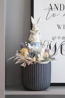 Paris, wielkanocny stroik z zającem