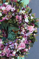 Bella Jesienna 6, duży kwiatowy wianek na drzwi, śr.63cm  