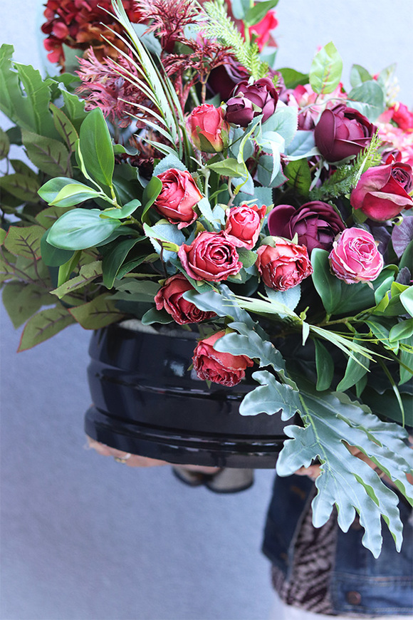 Różany Raj, elegancka wiązanka nagrobna