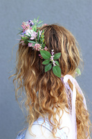 Felista, wianek na głowę z wrzosem