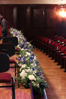 Opera Blue, kompozycja kwiatowa w donicy