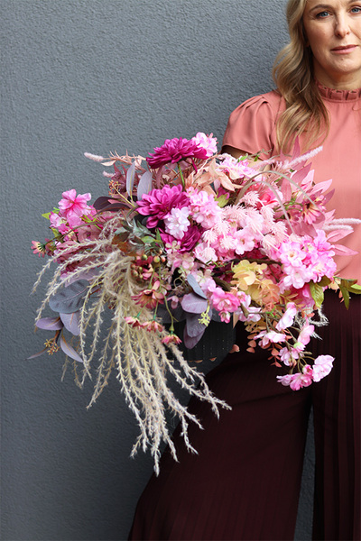 Pink Fregatta, kompozycja kwiatowa