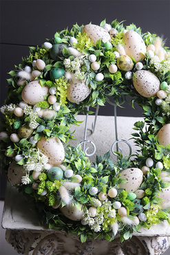 Easter House, wielkanocny wianek dekoracyjny, śr.44cm  