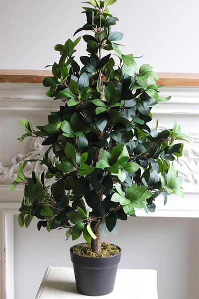 Fikus formowany, sztuczna roślina w doniczce