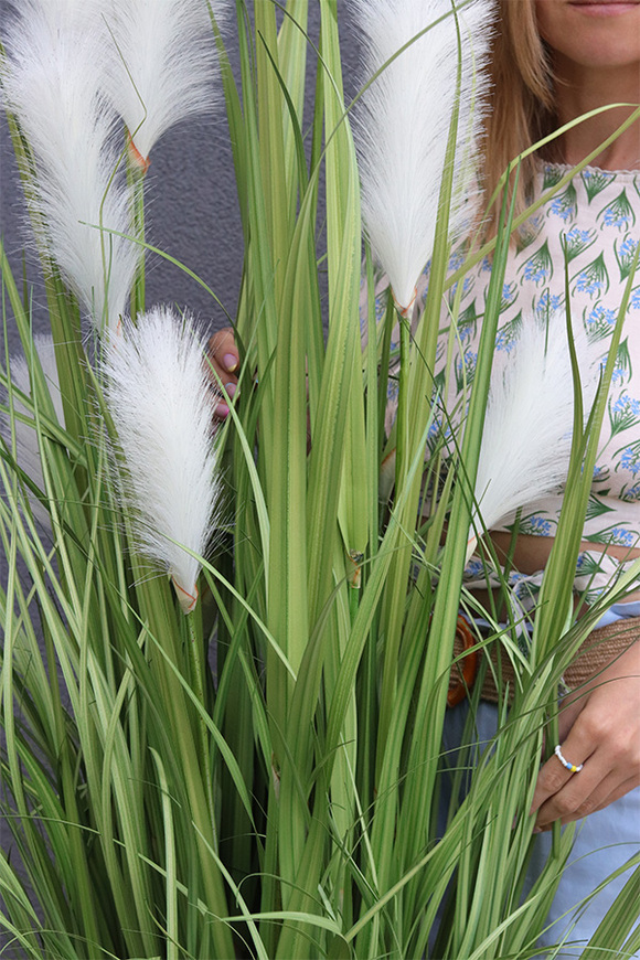 Premium Gold, sztuczna roślina w złotej donicy, wys.128cm