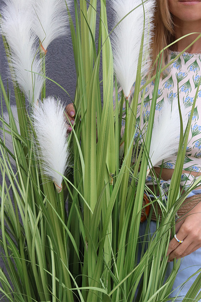 Premium Gold, sztuczna roślina w złotej donicy, wys.128cm