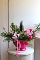  bożonarodzeniowy stroik / kompozycja Christmas Fuksja A, wym.40x50x30cm 