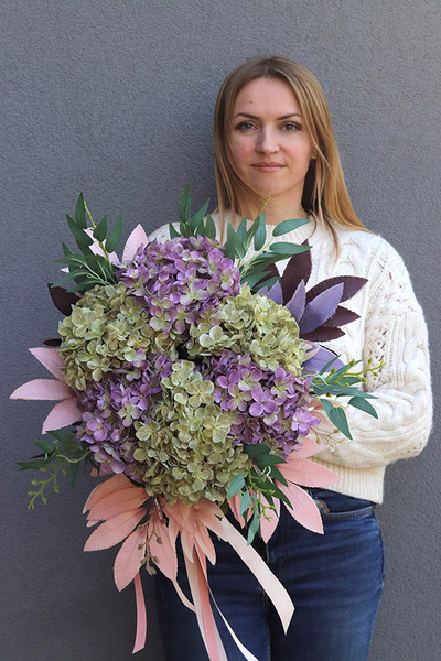 Mortario Hydrangea 2, bukiet nagrobny do wazonu