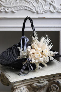 Katie Black Decor, dekorowany koszyczek wielkanocny, wys.30cm