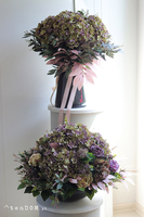 Mortario Hydrangea, komplet dekoracji nagrobnych