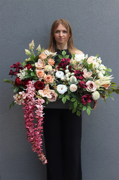 Filharmonica, elegancka kompozycja kwiatowa, wym.52x90cm