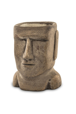 Moai A, osłonka na kwiaty głowa, wym.21x16x14cm