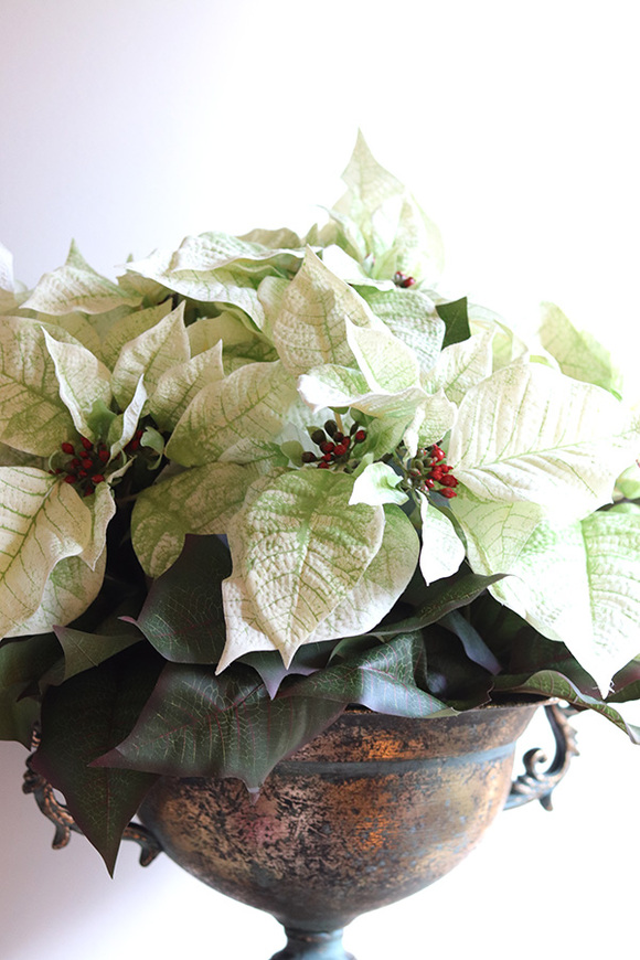 Gwiazda Betlejemska Prince, sztuczna roślina w pucharze