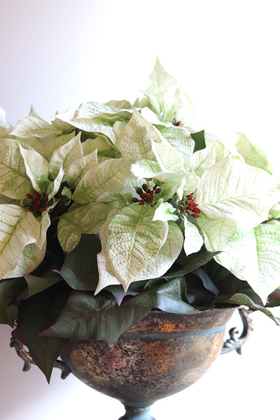 Gwiazda Betlejemska Prince, sztuczna roślina w pucharze