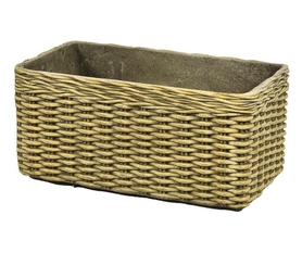 Boho, donica korytko beż B, wym.50x31x22cm