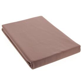 bawełniane brązowe prześcieradło, Eldorado, wym.160x240cm