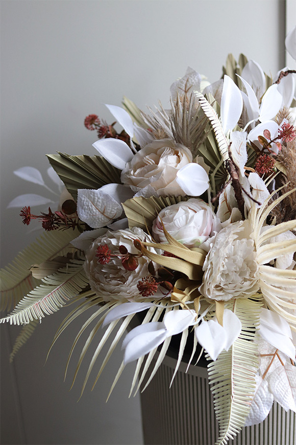 Boho Moderni 2, kompozycja nagrobna w naczyniu