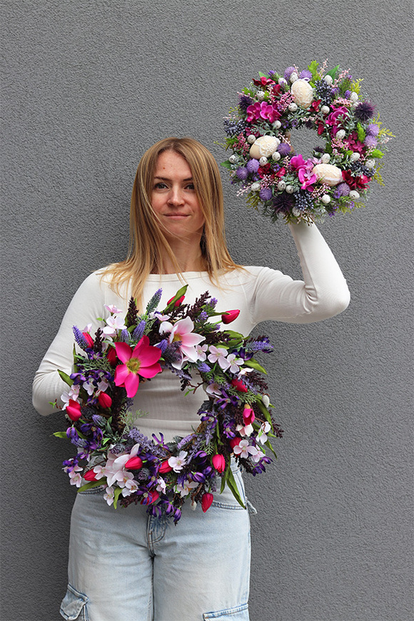 Gerista Krettera, wielkanocny wianek na drzwi