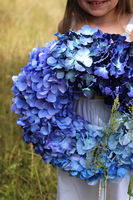 Blue Hydrangea, wysokiej jakości wianek z hortensjami