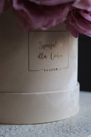 Pivonia, flowerbox z różowymi peoniami