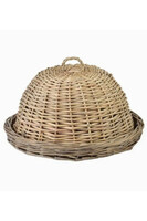 Gustawo, wiklinowa taca z pokrywą, F, wym.36x36x26cm