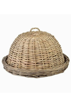 Gustawo, wiklinowa taca z pokrywą, F, wym.36x36x26cm