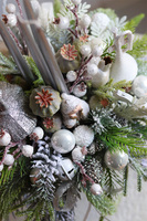 Silver Premium Ballet, stroik adwentowy w pucharze