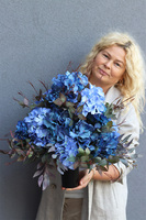 Navy Hortensje Deluxe, komplet dekoracji nagrobnych