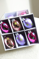 Easter Eggs Violet, zestaw zawieszek na Wielkanoc