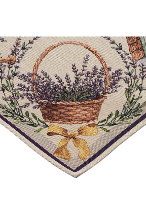 Lawendowa Bajka, obrus gobelinowy serweta